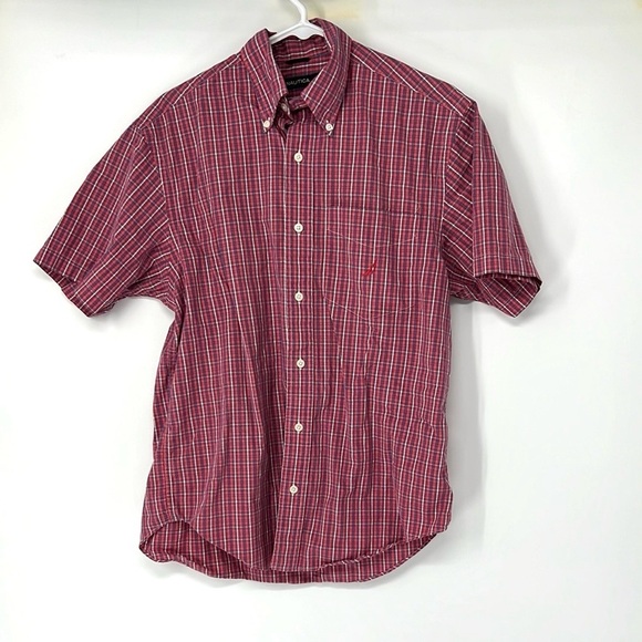 Nautica 80’s two ply cotton button down shirt men’s small - Picture 1 of 5